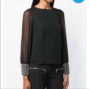 COPY - Alice and olivia crystal embellished top XS